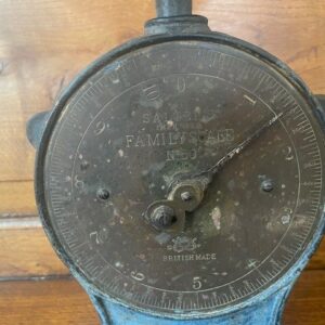 Oude antieke Salter's family scale weegschaal van gietijzer en messing begin 1900 - Afbeelding 6