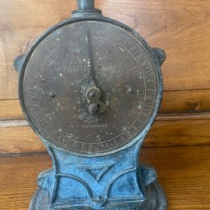 Oude antieke Salter's family scale weegschaal van gietijzer en messing begin 1900 - Afbeelding 9
