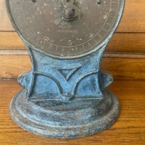 Oude antieke Salter's family scale weegschaal van gietijzer en messing begin 1900 - Afbeelding 5