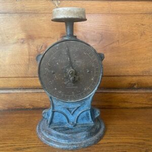Oude antieke Salter's family scale weegschaal van gietijzer en messing begin 1900 - Afbeelding 2