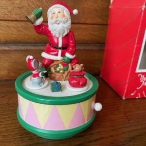 Retro, oude Kerst mechanische speeldoos met "Jingle bells"