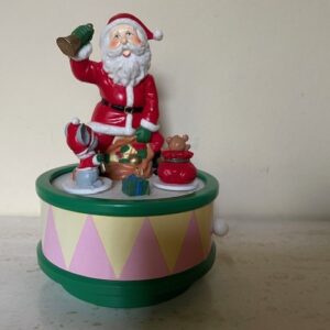 Retro, oude Kerst mechanische speeldoos met "Jingle bells" - Afbeelding 6