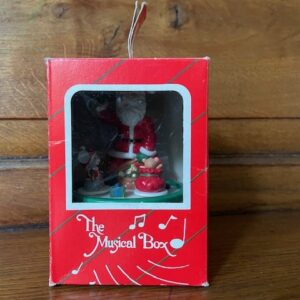 Retro, oude Kerst mechanische speeldoos met "Jingle bells" - Afbeelding 9