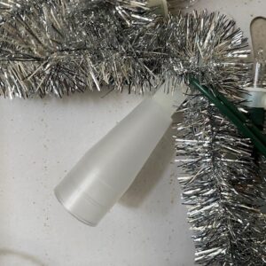 Oude Kerst ster piek met verlichting aan extra lang snoer en tinsel jaren 1970 - Afbeelding 4