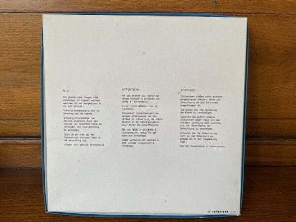 Oude Kerst ster piek met verlichting aan extra lang snoer en tinsel jaren 1970 - Afbeelding 7