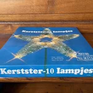 Oude Kerst ster piek met verlichting aan extra lang snoer en tinsel jaren 1970 - Afbeelding 5