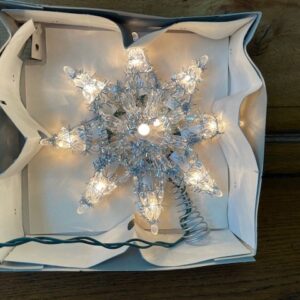 Oude retro Kerst ster piek met verlichting - Afbeelding 10