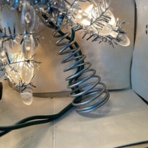 Oude retro Kerst ster piek met verlichting - Afbeelding 4