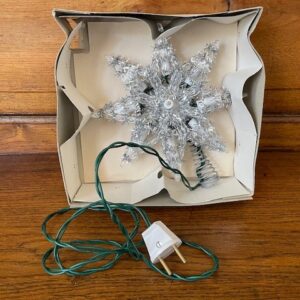 Oude retro Kerst ster piek met verlichting - Afbeelding 8