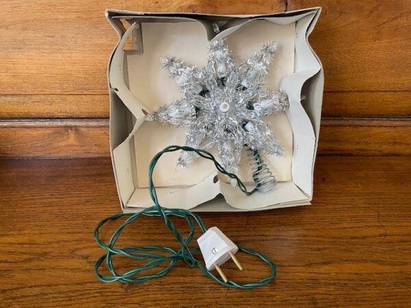 Oude retro Kerst ster piek met verlichting - Afbeelding 8