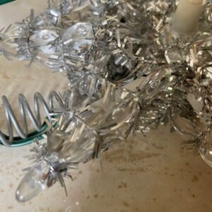 Oude retro Kerst ster piek met verlichting - Afbeelding 3