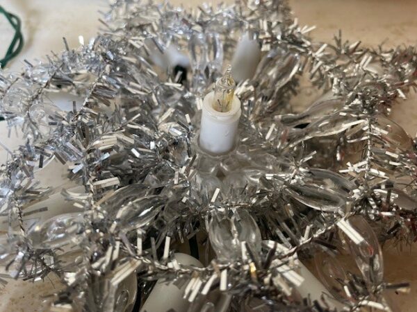 Oude retro Kerst ster piek met verlichting - Afbeelding 6