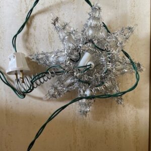 Oude retro Kerst ster piek met verlichting - Afbeelding 7