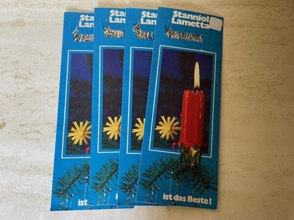 Stanniol lood lametta in de originele verpakking 22-23 gr.