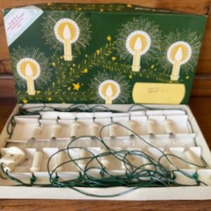 Oude antieke doos met kerst verlichting 1960 - Afbeelding 3