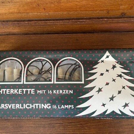 Doos met lichterkette of 16 kerstlampjes op klemmen