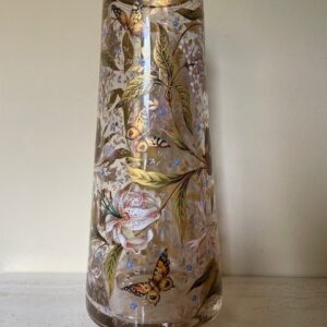 Museale Jugendstil vaas met emaille handbeschildering Gräflicher Harrach'sche Glasfabrik Neuwelt - Afbeelding 19