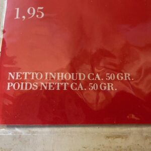 Oud retro pak lood of IJslametta 50 gr. zwaar jaren 1950 - Afbeelding 3