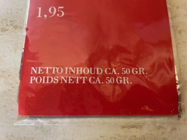 Oud retro pak lood of IJslametta 50 gr. zwaar jaren 1950 - Afbeelding 3