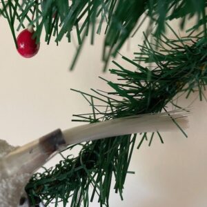 Antieke oude kerstbal een deftige vogel van dun geblazen glas op 2 poten met staart 1e kwart 1900 - Afbeelding 5