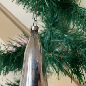 Oude antieke giga lange pegel van dun geblazen glas met cirkels 1e helft 1900 - Afbeelding 6