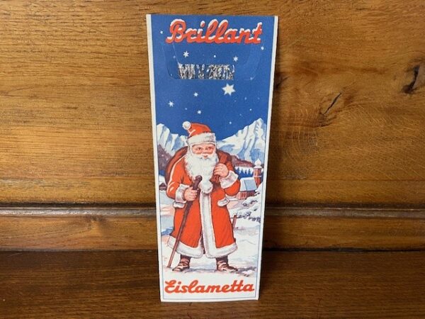 2 vintage verpakkingen stanniol Eislametta van Brillant 36,5 gr. 1950