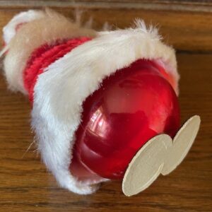 Oude antieke candy container een Kerstman met rode plastic candy buik 1960 - Afbeelding 2