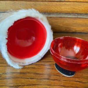 Oude antieke candy container een Kerstman met rode plastic candy buik 1960 - Afbeelding 6