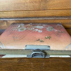 Antiek lederen art nouveau foto album met sluiting rond 1900 - Afbeelding 2