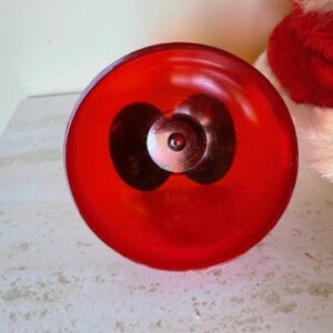 Oude antieke candy container een Kerstman met rode plastic candy buik 1960 - Afbeelding 4