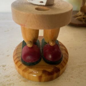Houten Kerst wierook vrouwtje van kleurig beschilderd hout - Afbeelding 7