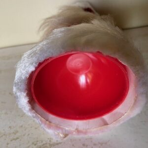 Oude antieke candy container een Kerstman met rode plastic candy buik 1960 - Afbeelding 3