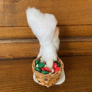 Oude witte Kerstman met candy mand laatste kwart 1900 - Afbeelding 3