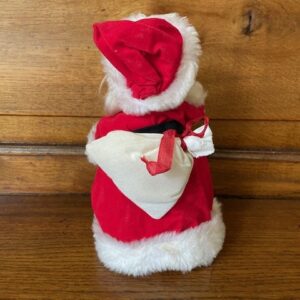 Antieke oude mechanische Kerstman een speeldoos en spaarpot Japan 1950 - Afbeelding 2