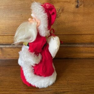 Antieke oude mechanische Kerstman een speeldoos en spaarpot Japan 1950 - Afbeelding 4