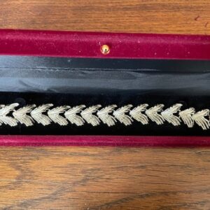 Cocktail armband van Judy Lee met blad en koordvormen 1960 - Afbeelding 2
