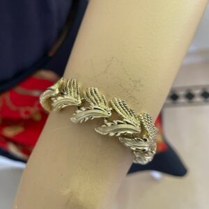 Cocktail armband van Judy Lee met blad en koordvormen 1960 - Afbeelding 7