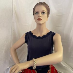 Cocktail armband van Judy Lee met blad en koordvormen 1960 - Afbeelding 6
