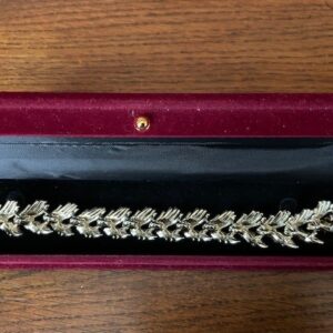 Cocktail armband van Judy Lee met blad en koordvormen 1960 - Afbeelding 4