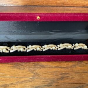 Armband van Trifari met faux parels en rhinestones 1950-1960 - Afbeelding 2