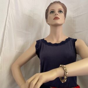 Armband van Trifari met faux parels en rhinestones 1950-1960 - Afbeelding 3