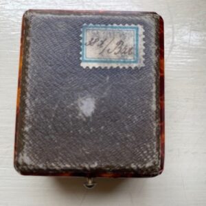 Antiek geelgouden set van broche en oorstekers met granaat 1890 - Afbeelding 9