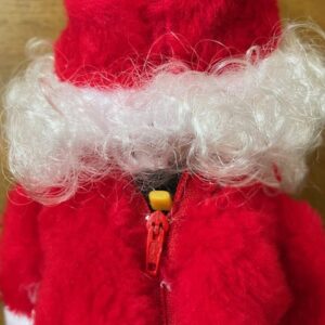 Oude Kerstman speeldoos op  batterijen die loopt en klingelt met zijn bel in de originele doos - Afbeelding 6