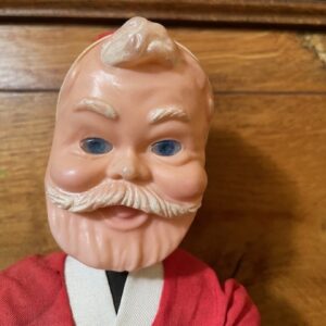 Zeldzame antieke Kerstman pop van zacht plastic 1940 - Afbeelding 2