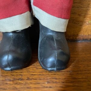 Zeldzame antieke Kerstman pop van zacht plastic 1940 - Afbeelding 5