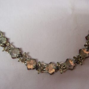 Vintage cocktail armband met rode vierkante lucite stenen van Coro 1960 - Afbeelding 6